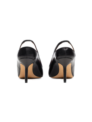 Pumps mit Sling Back in Schwarz