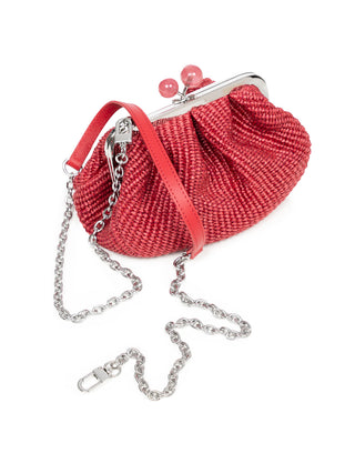 Nano Pasticcino Bag in Bast-Optik - Rot