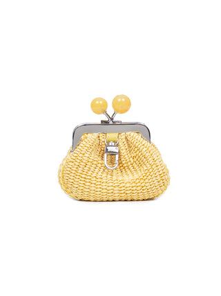 Nano Pasticcino Bag in Bast-Optik - Gelb