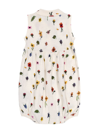 Romper mit Blumenprint - Off White