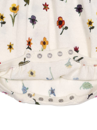 Romper mit Blumenprint - Off White