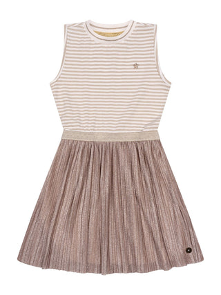 Minte Flo Lurex Kleid - Beige