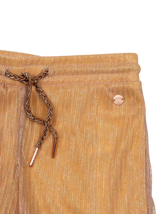 Sunny Shiny Plissee Shorts - Orange