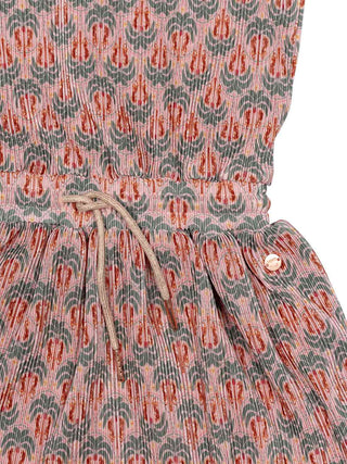 Miron bedrucktes Plisseekleid - Grün