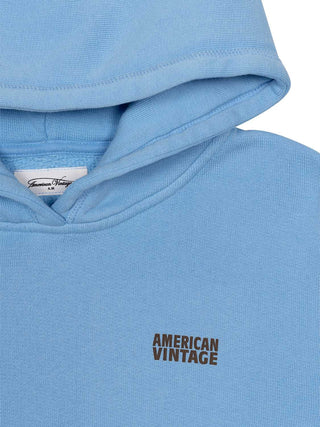 Sweat-Hoodie mit Logo - Hellblau
