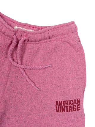 Jogginghose mit Logo - Rosa meliert