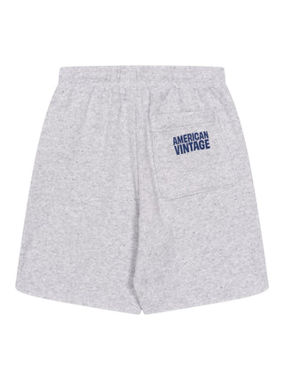 Sweatshorts mit Logo - Grau meliert