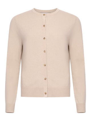 Cardigan aus Kaschmir in Beige
