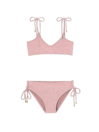 Bahamas zweiteiliger Lurex-Bikini - Rosa