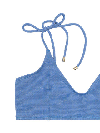 Bahamas zweiteiliger Lurex-Bikini - Blau