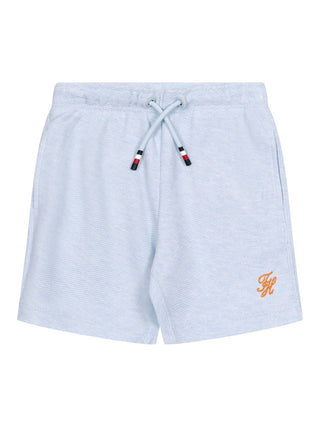 Jersey Twill Sweatshorts - Hellblau