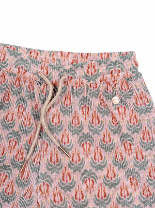 Sun Plissee Palmtree Palazzo Hose - Sage Green