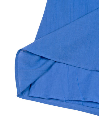 Voile-Kleid aus Bio-Baumwolle - Blau