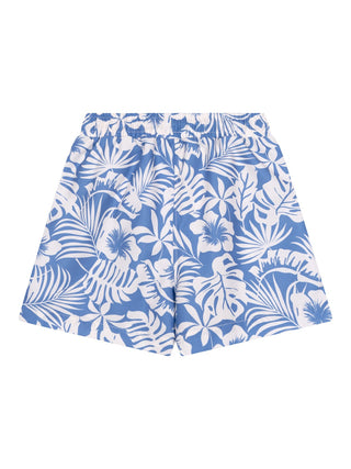 Bedruckte Badeshorts Garden - Blau