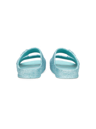 Trancoso Sky Glitzersandalen - Hellblau