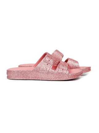 Trancoso Vintage  Glitzersandalen - Rosa