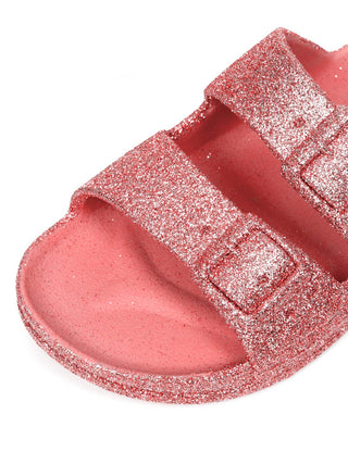 Trancoso Vintage  Glitzersandalen - Rosa