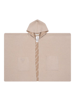 Wendbares Ton-in-Ton-Cape - Beige
