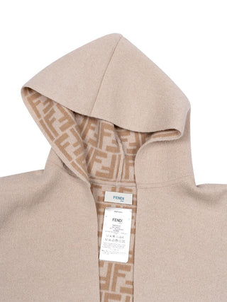 Wendbares Ton-in-Ton-Cape - Beige