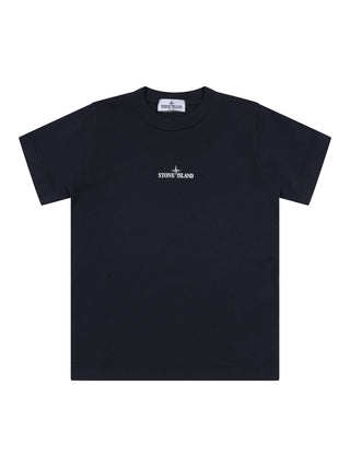 T-Shirt mit Kompass-Logo - Marineblau