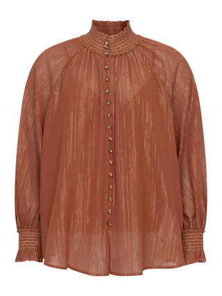 Bluse Aster in Tan