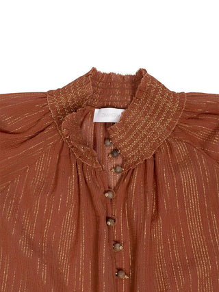 Bluse Aster in Tan
