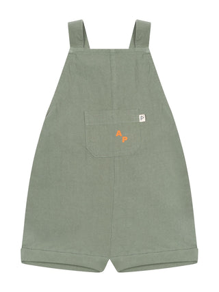 Rustikale Latzhose aus Baumwolle - Kaki