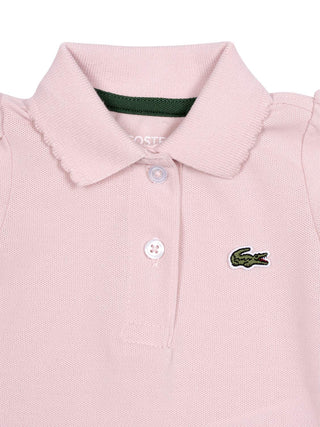 LCG Piqué-Body mit Puffärmeln - Rosa