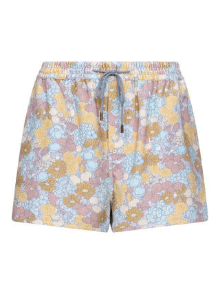 Kurze Shorts aus weichem Baumwoll-Frottee mit verstellbarem Tunnelzug