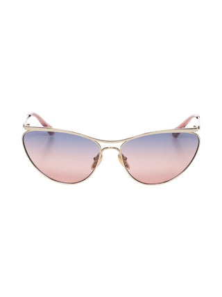 Cat Eye Sonnenbrille mit lila Glas