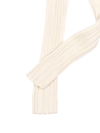 Gerippte Leggings aus Bio-Baumwolle - Ecru