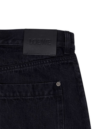 Jeans aus Denim in Schwarz