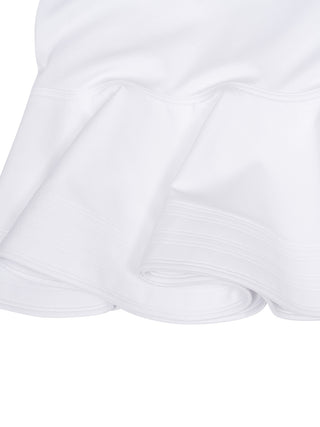 T-Shirt aus Baumwolljersey und Crinoline