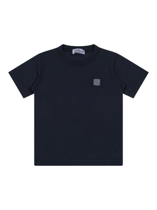 T-Shirt mit Kompass-Logo-Patch - Navy