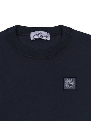 T-Shirt mit Kompass-Logo-Patch - Navy