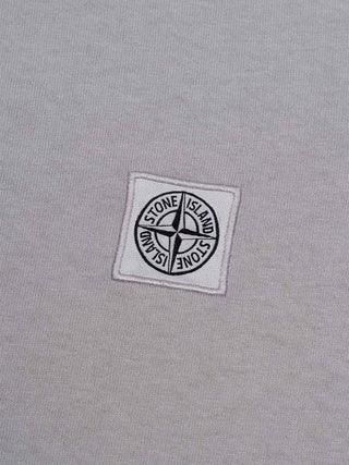 T-Shirt mit Kompass-Logo-Patch - Dust/Hellgrau