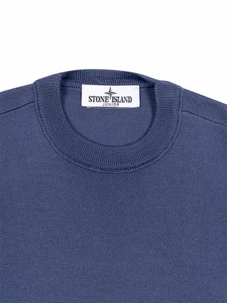 Feinstrickpullover aus Wolle - Blau