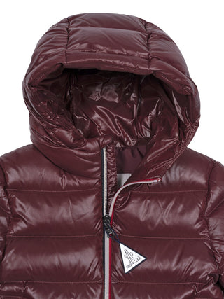 New Aubert Daunenjacke mit Kapuze - Burgunder