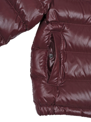 New Aubert Daunenjacke mit Kapuze - Burgunder