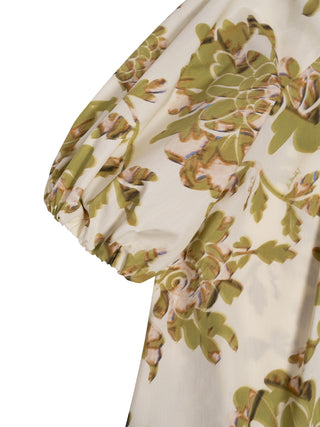 Sunburst Kleid aus Baumwoll-Popelin