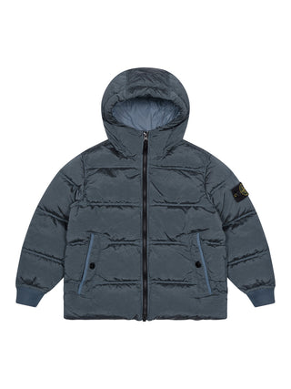 Kurzer Parka mit Daunen - Ash Blue