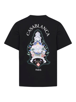 Black Hotel T-Shirt mit Rückenprint