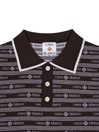 Poloshirt mit Logo-Allover