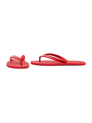 The Christian Louboutin Summer Flip Flop in Rot