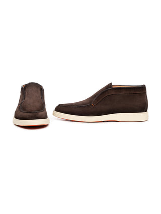 Braune Desert Boots aus Velourleder