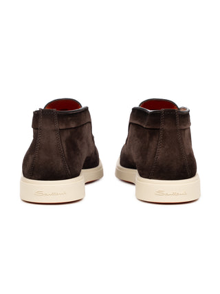 Braune Desert Boots aus Velourleder