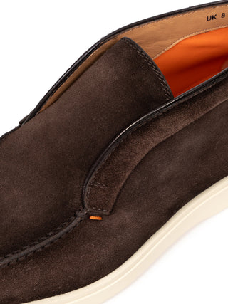 Braune Desert Boots aus Velourleder