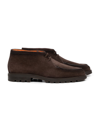 Brauner Boot Rock in Velourleder