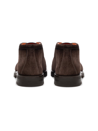 Brauner Boot Rock in Velourleder