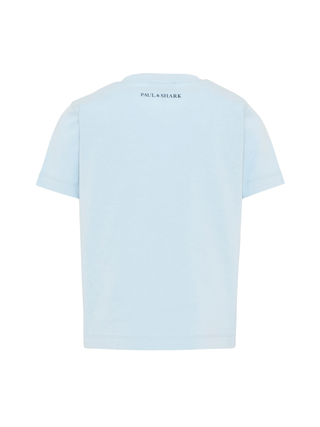 T-Shirt mit Logo - Hellblau
